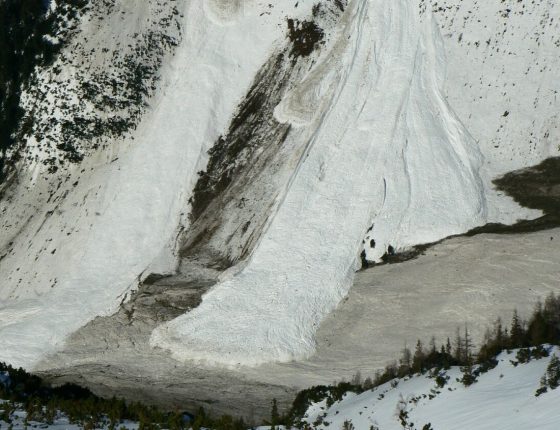 Lavina v Žiarskej doline, 3. 4. 2009.